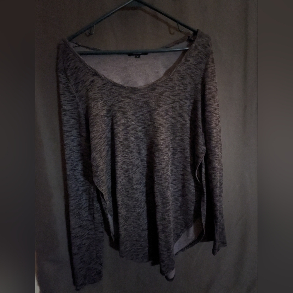 Ambiance Heather Gray Long Sleeve Top